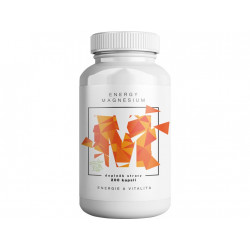 BrainMax Energy Magnesium, 1000 mg (200 kapslí), Magnesium Malate - Hořcík malát, 164 mg