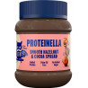 Proteinový lískooříškový čokokrém bez přidaného cukru a palmového oleje, který je navíc obohacen o syrovátkový izolát.
