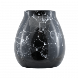 Kalabasa keramická Mramor - Marmol černá (300 ml)