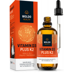 Woldohealth Vitamin D3 + K2 (1000 I.U., 50 ml)