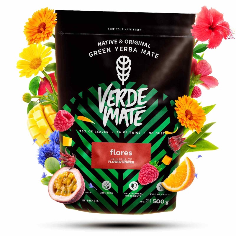 Verde Mate Green Flores Yerba Mate (500 g)