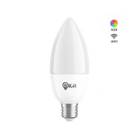 Chytrá žárovka BrainLight LED, závit E14, 5,5 W, WiFi, APP, stmívatelná, barevná