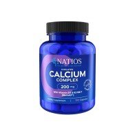 NATIOS Chelated Calcium Complex, Vápník s vitamíny D3 a K2 MK 7, 200 mg, 100 kapslí