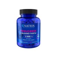 NATIOS Fenugreek & Blessed Thistle Extract, Pískavice & Benedikt, 2000 mg, 120 veg. kapslí