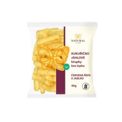 Křupky jáhlové červená řepa a jablko - Natural Jihlava bez lepku 40g