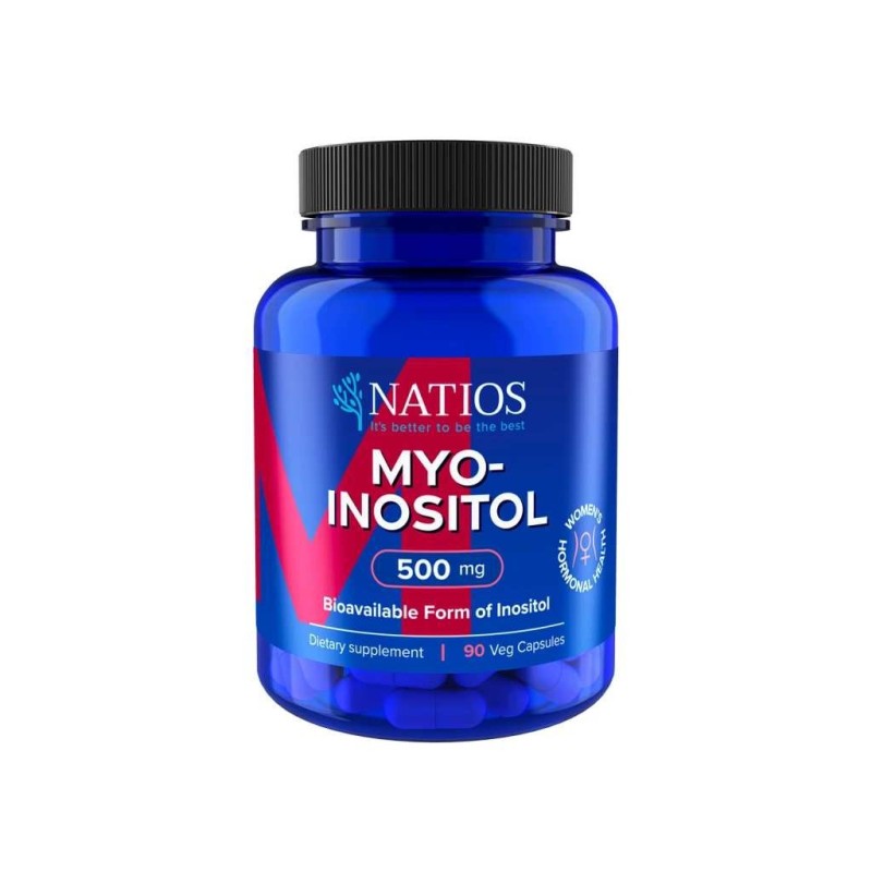 NATIOS Myo-Inositol, 500 mg, 90 veganských kapslí