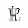Moka konvice Kaffia pro přípravu 3 šálků mocca kávy.
Jednoduchý způsob přípravy velmi blízký espresso, ovšem za zlomkové náklady.
Objem: cca 124,8 ml.