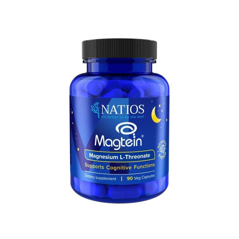 NATIOS Magtein, Magnesium L-threonate, 90 veganských kapslí