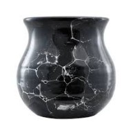 Kalabasa keramická Mramor - Marmori černá (350 ml)