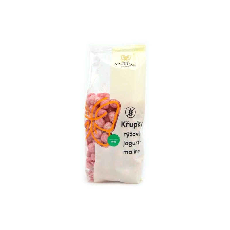 Křupky rýžové jogurt - malina - Natural Jihlava 140g