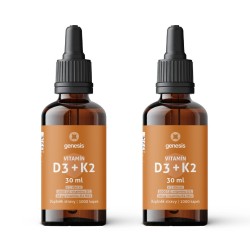 2x Genesis Vitamin D3 a K2 (MK-7) kapky, 2x 30 ml (2000 kapek)