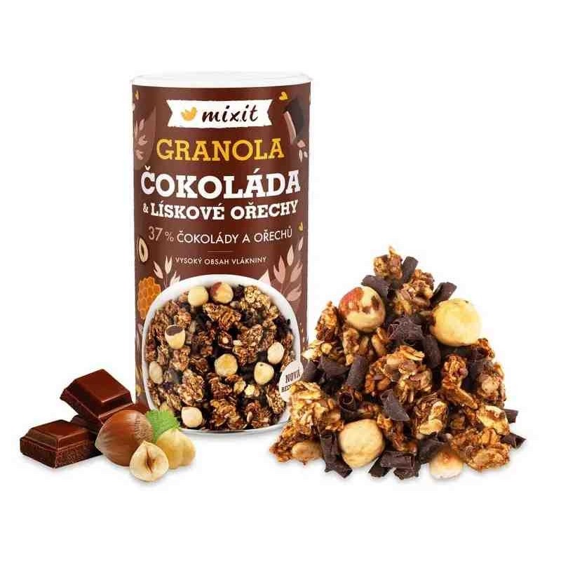 Mixit Granola z pece - čokoláda a lískové ořechy 570 g