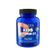 NATIOS Kids Vitamin D3, 400 IU (120 jahodových cucacích tabletek)