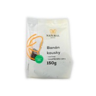 Banán kousky sušený nesířený bez přidaného cukru Natural Jihlava 150 g