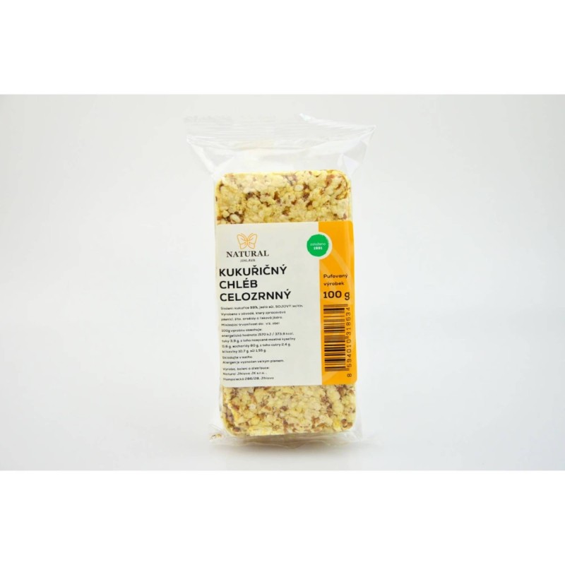 Kukuřičný chléb celozrnný - Natural Jihlava (100g)