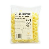 Kukuřičné kroužky jarní cibulka - bez lepku - Natural Jihlava 50g