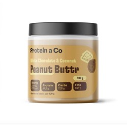 Protein a Co - Arašídový krém s bílou čokoládou a kokosem  (330 g)