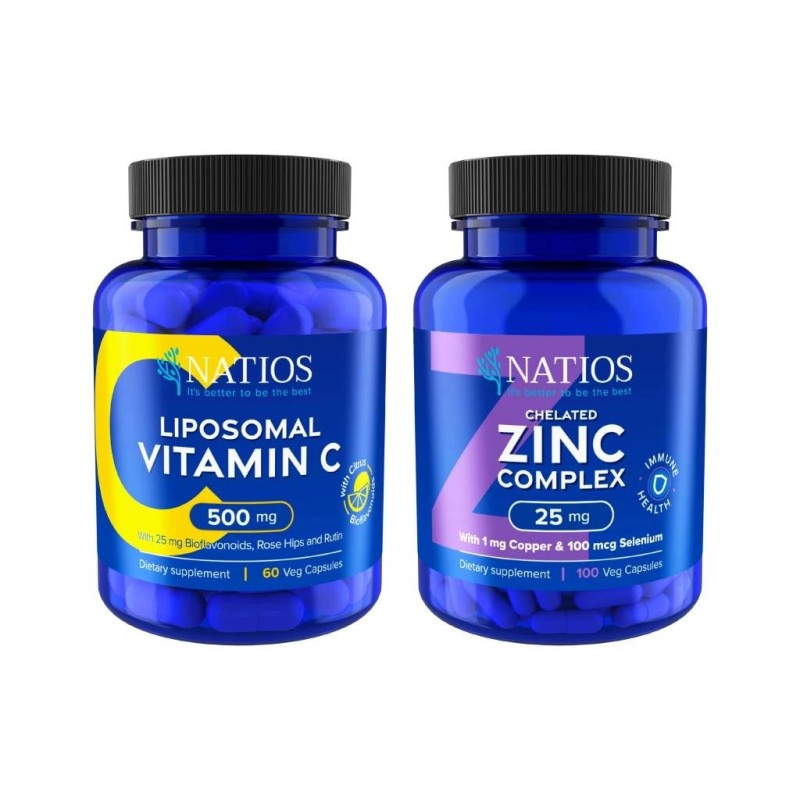 NATIOS balíček na podporu imunity - Vitamin C + Zinek