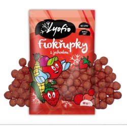 Lyofio Kukuřičné křupky – jahoda (80 g)