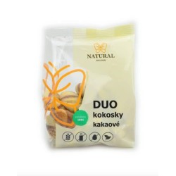 Sušenky DUO kokosky kakaové bez lepku, vajec a mléka - Natural Jihlava (150 g)