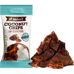 Mixit kokosové chipsy do kapsy – Kakao 45g