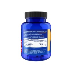 NATIOS Magnesium Malate 500 mg + B6, 90 veg. kapslí, (elem. hořčík 85 mg)