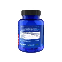 NATIOS Magnesium Bisglycinate 500 mg + B6, 90 veg. kapslí, (elem. hořčík 100 mg)