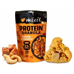 Mixit Proteinová granola z pece – Toffee & kešu (350 g)