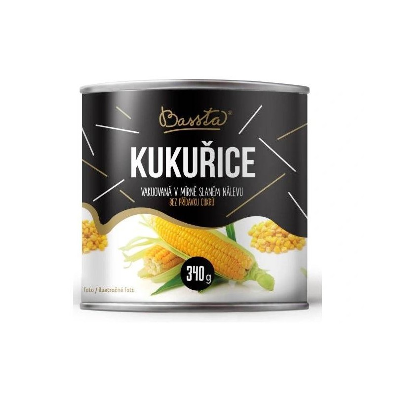 Kukuřice v mírně slaném nálevu - Bassta (340g)