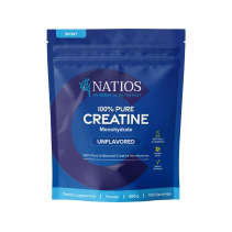 NATIOS Creatine Monohydrate, Kreatin Monohydrát, Neochucený, 500g (Kreatin)