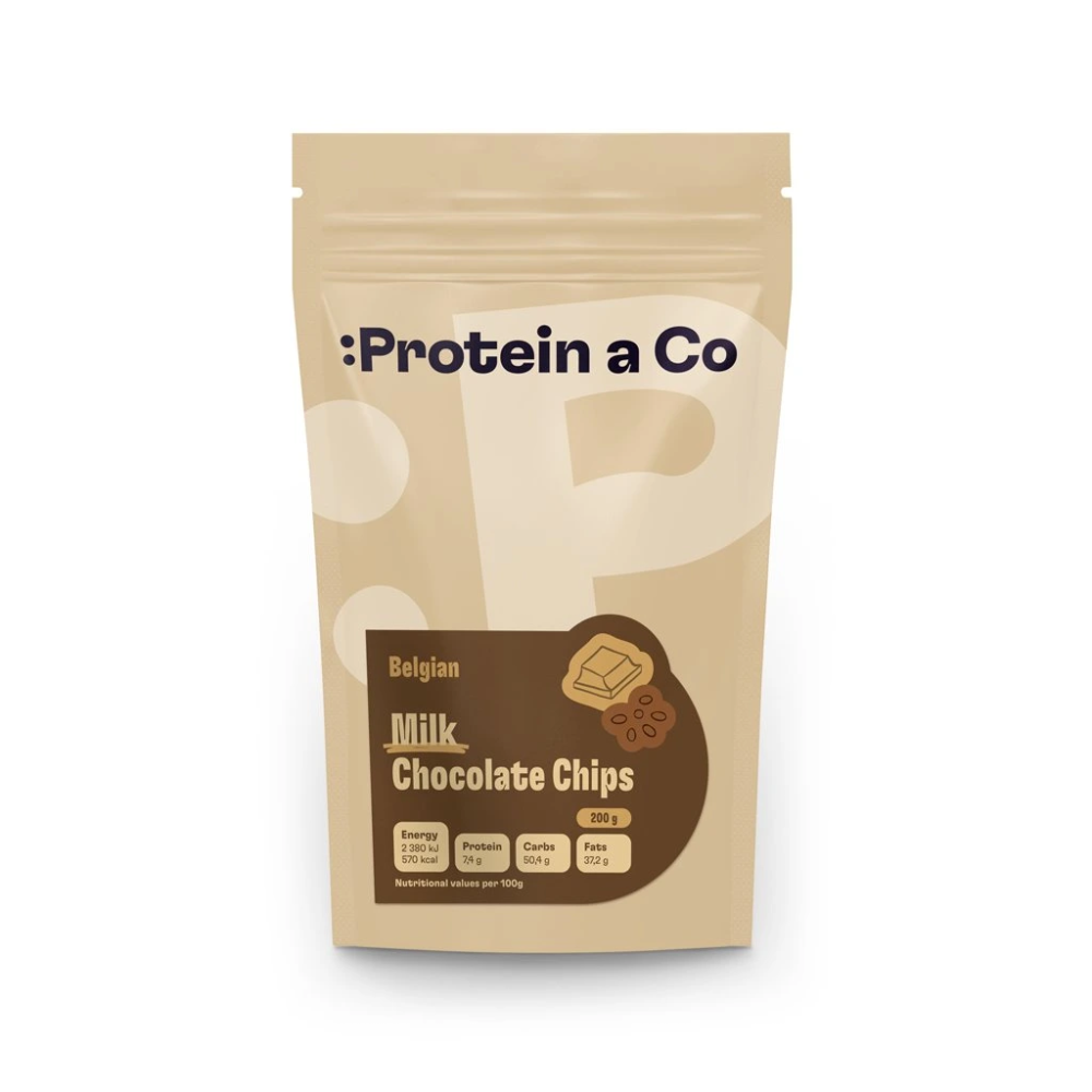 Protein a co - Mléčná belgická čokoláda (pecky) 200 g