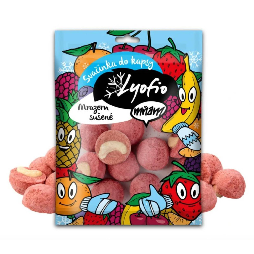 Kešu v jahodové krustě 50 g