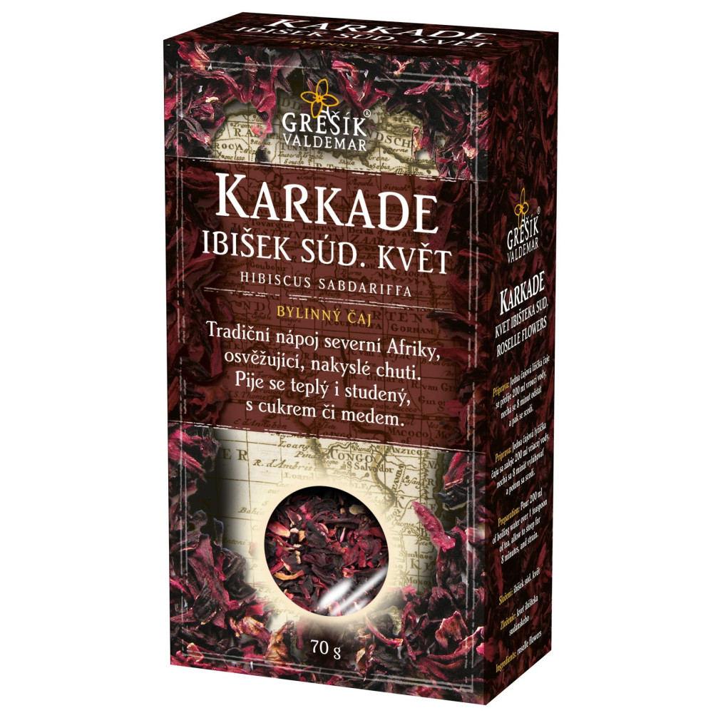 Grešík Karkade (ibišek súd.) bylinný sypaný čaj (70g)