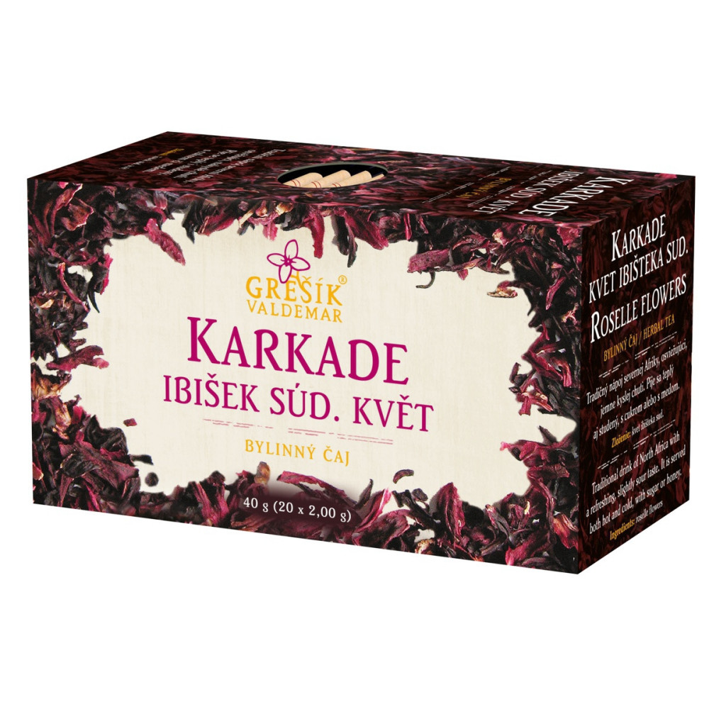 Grešík Karkade (ibišek súd.) bylinný porcovaný čaj (40g)