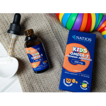 NATIOS Kids Omega-3 Premium Anchovies, 200 mg, Kapky v MCT oleji, 30 ml