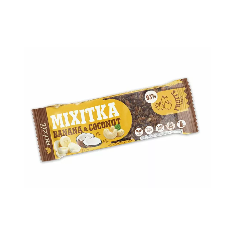 Mixitka BEZ LEPKU – Banán + Kokos (46g)