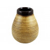 Kalabasa keramická hnědá, matná.
Výhodou keramických kalabas je jejich praktičnost a snadná hygienická údržba, neplesniví.