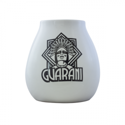 Bílá keramická kalabasa - Guarani (350 ml)